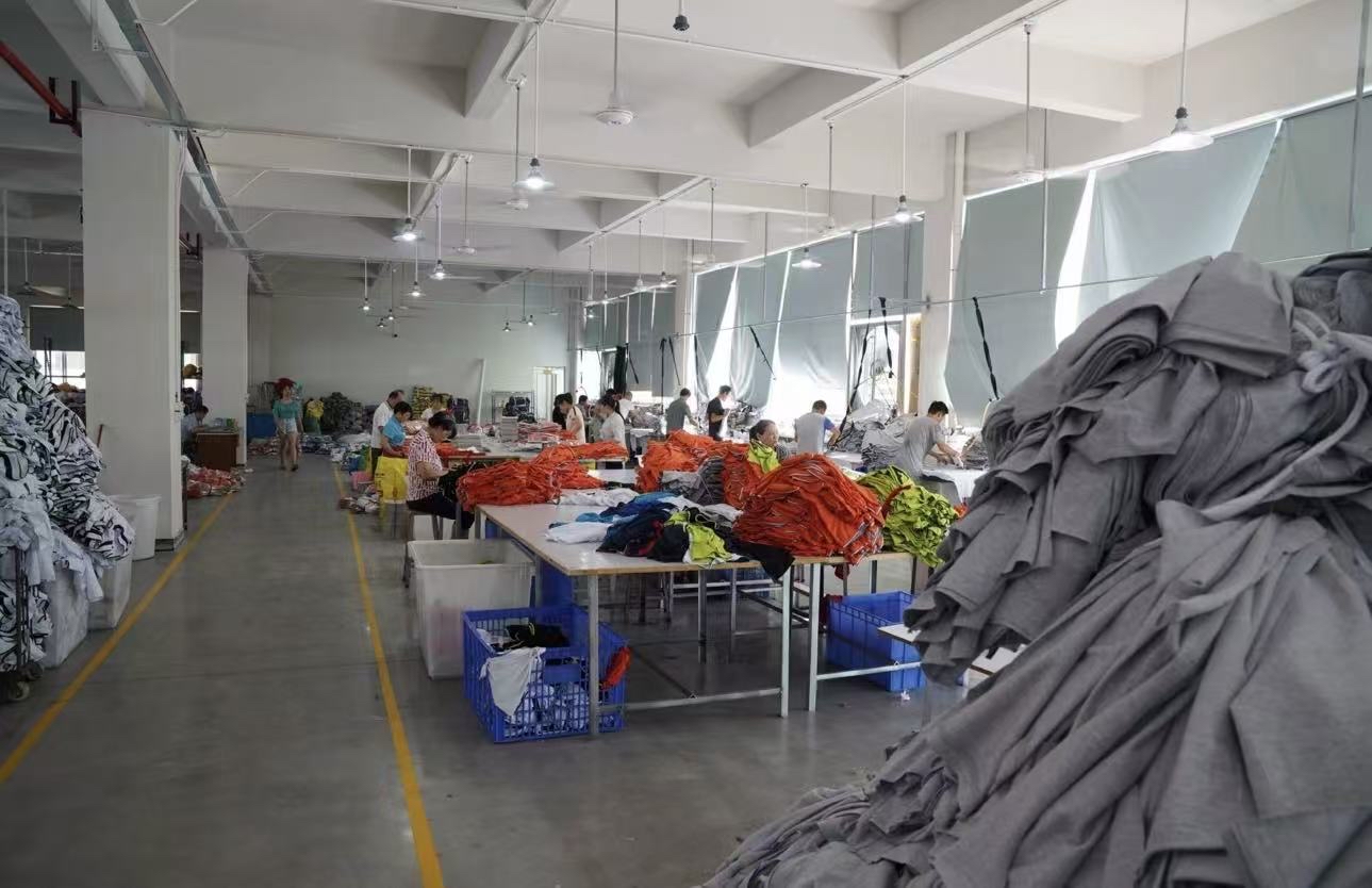 Textilproduktion bei einem Hersteller in China